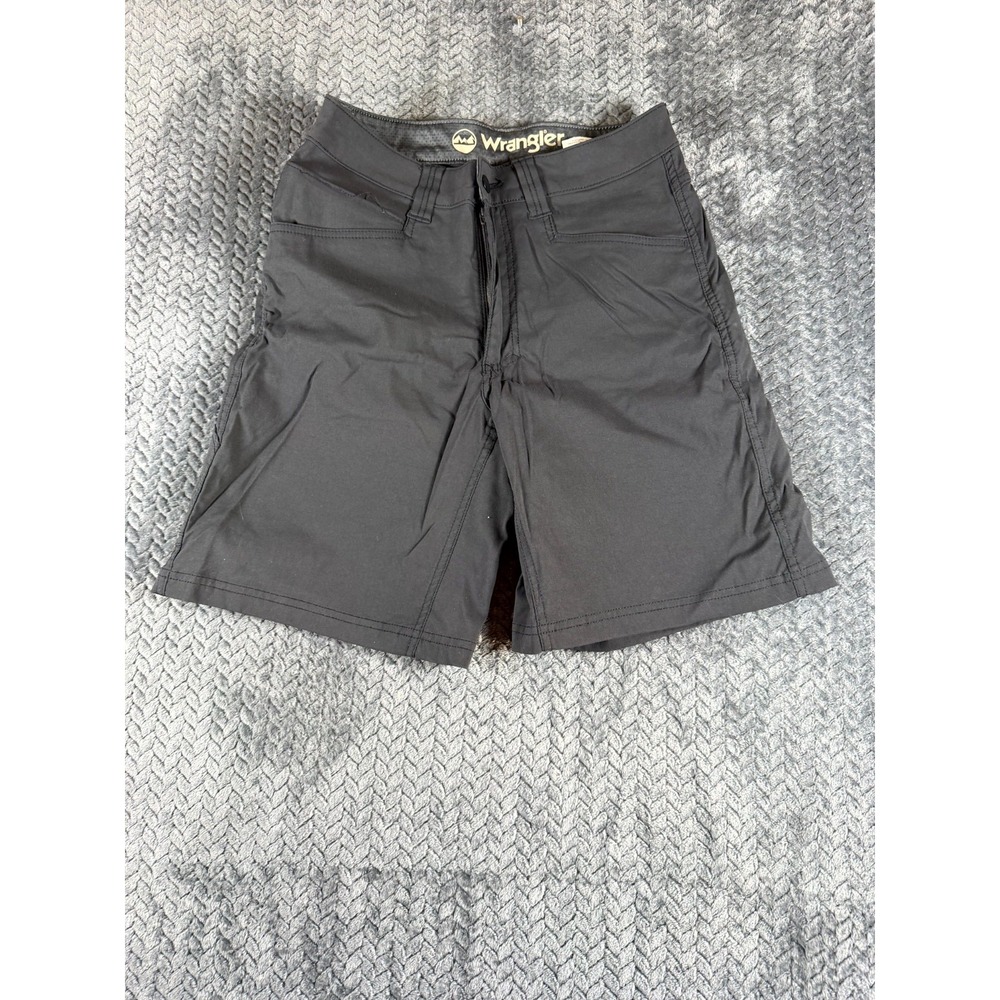 Wrangler Utility Flex Cargo Shorts Men 30 Black Stretch Comfort Mid Rise Outdoor
